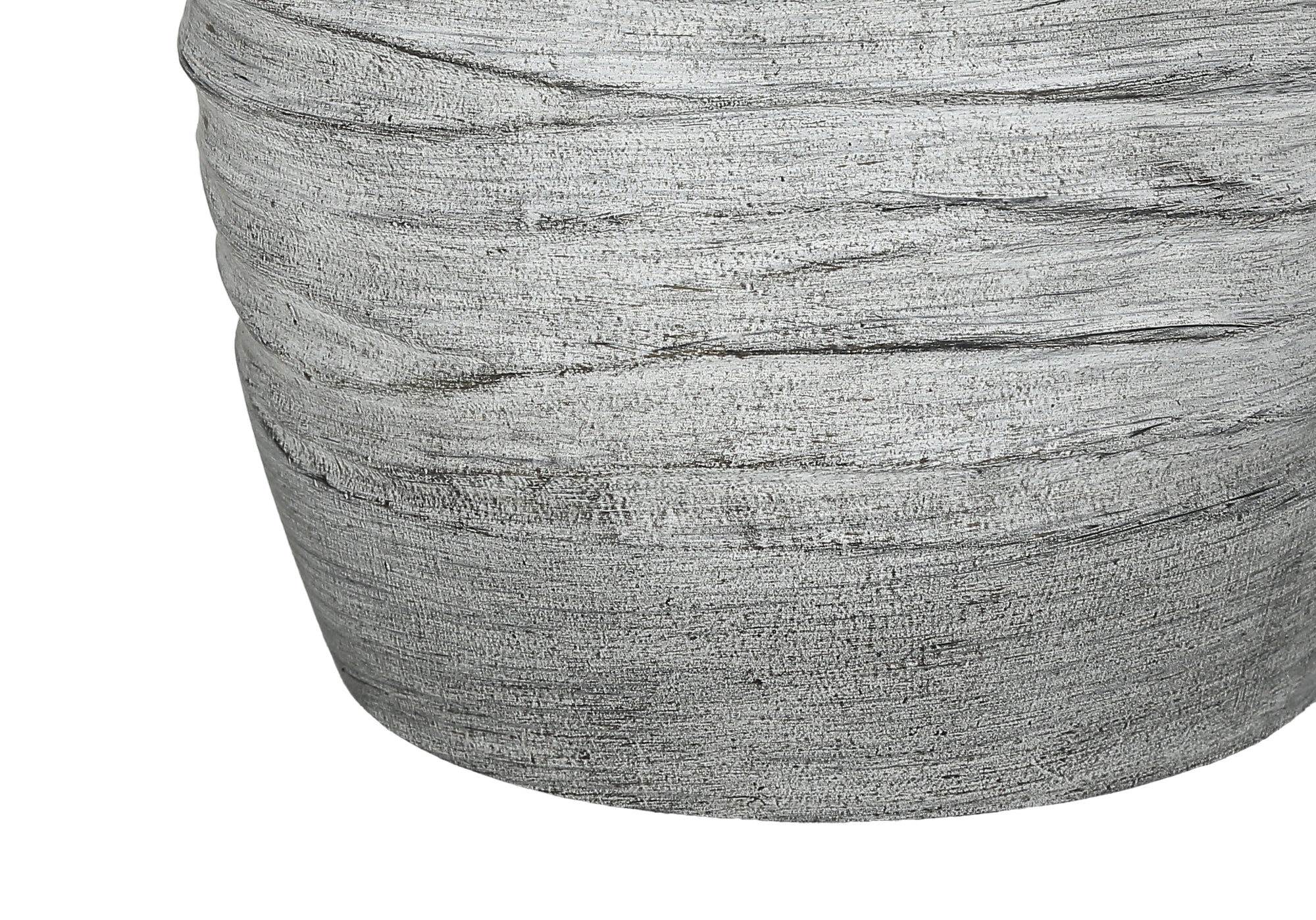 27"H Grey Resin Table Lamp with Ivory Shade-Lighting-DECOROLALA