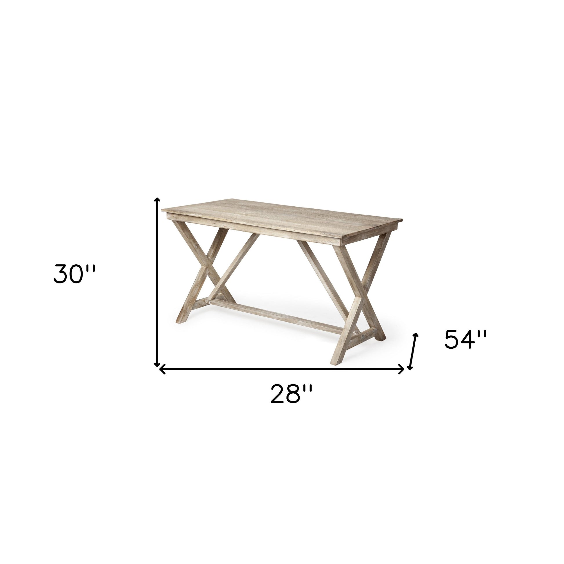 28" Brown Writing Desk-Desks-DECOROLALA