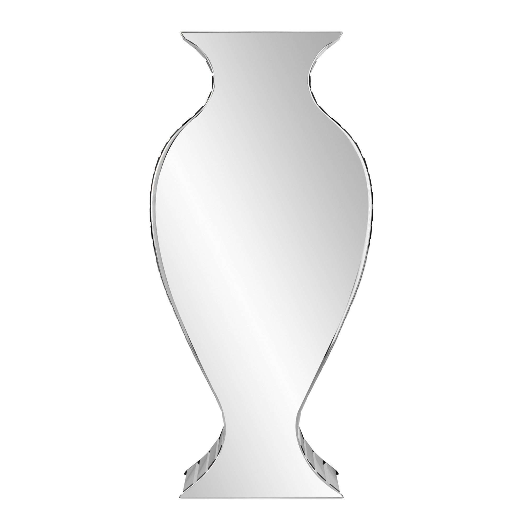 28" Clear Crystal Glass Table Vase-Vases-DECOROLALA