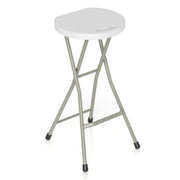 28 Inch Portable Folding Stools Patio Dining Chairs with 330lbs Limited Sturdy Frame-Set of 1-Patio Dining Chairs-DECOROLALA