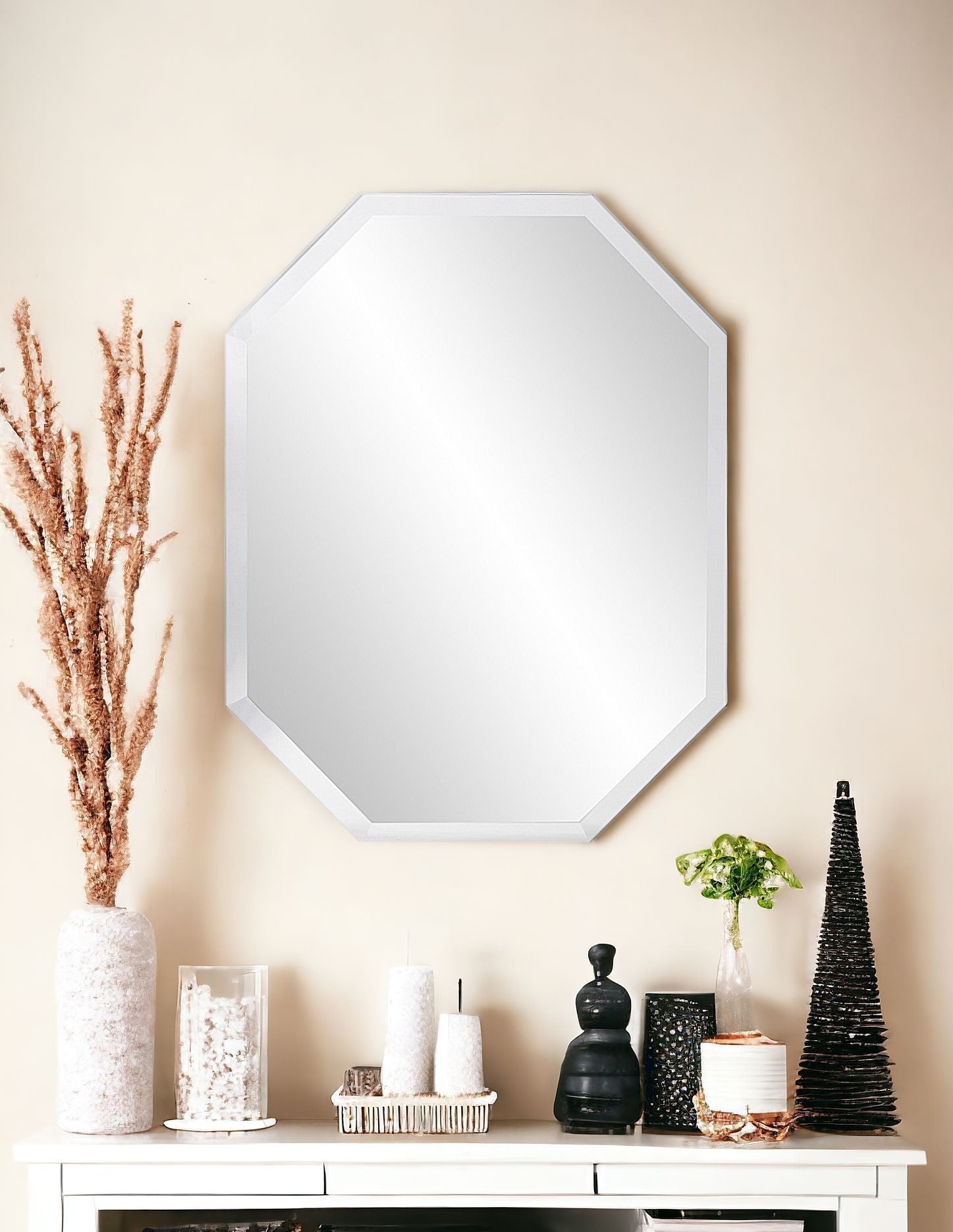 28" Mirror Framed Accent Mirror-Mirrors-DECOROLALA