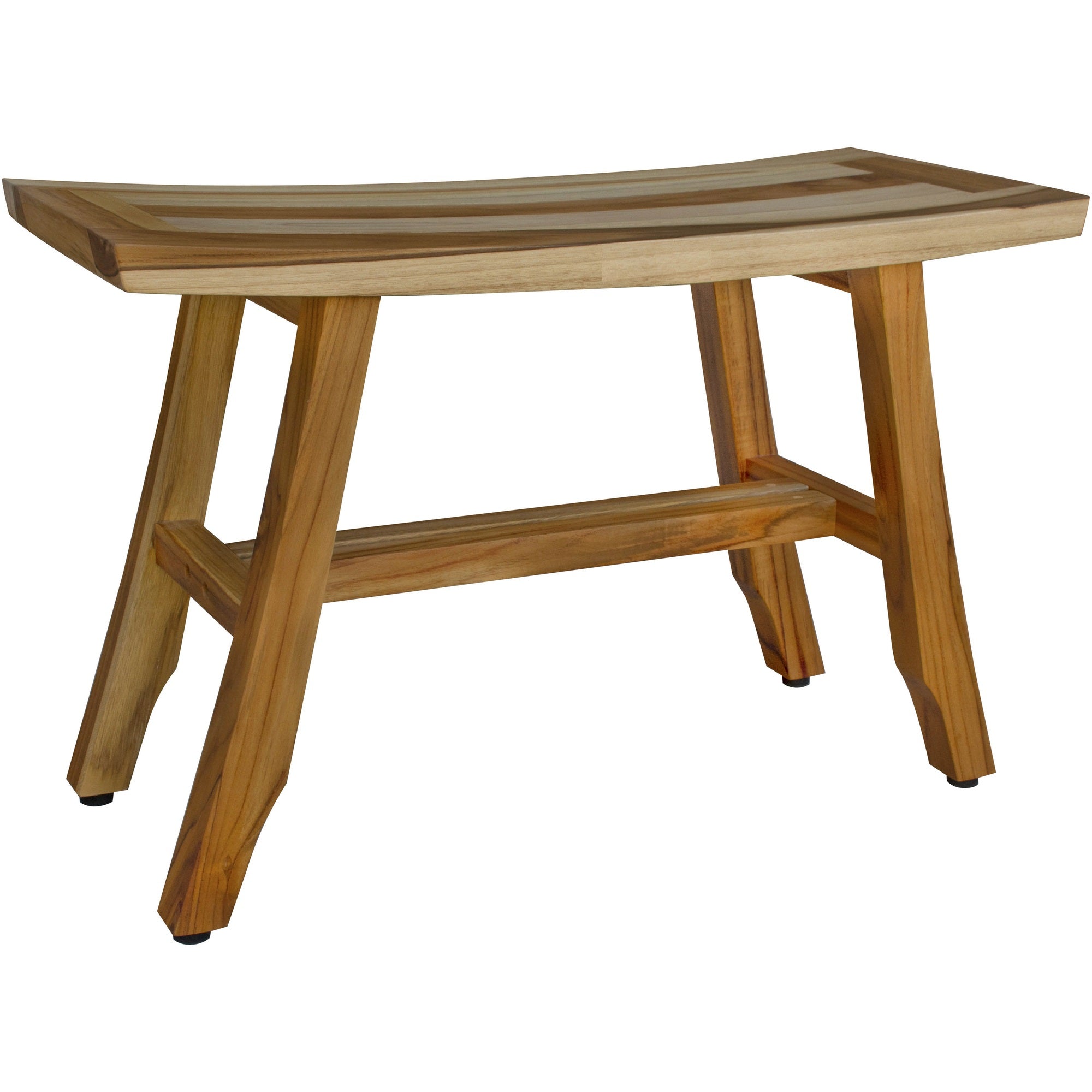 28" Natural Teak Rectangular Shower Bench-Shower Benches-DECOROLALA