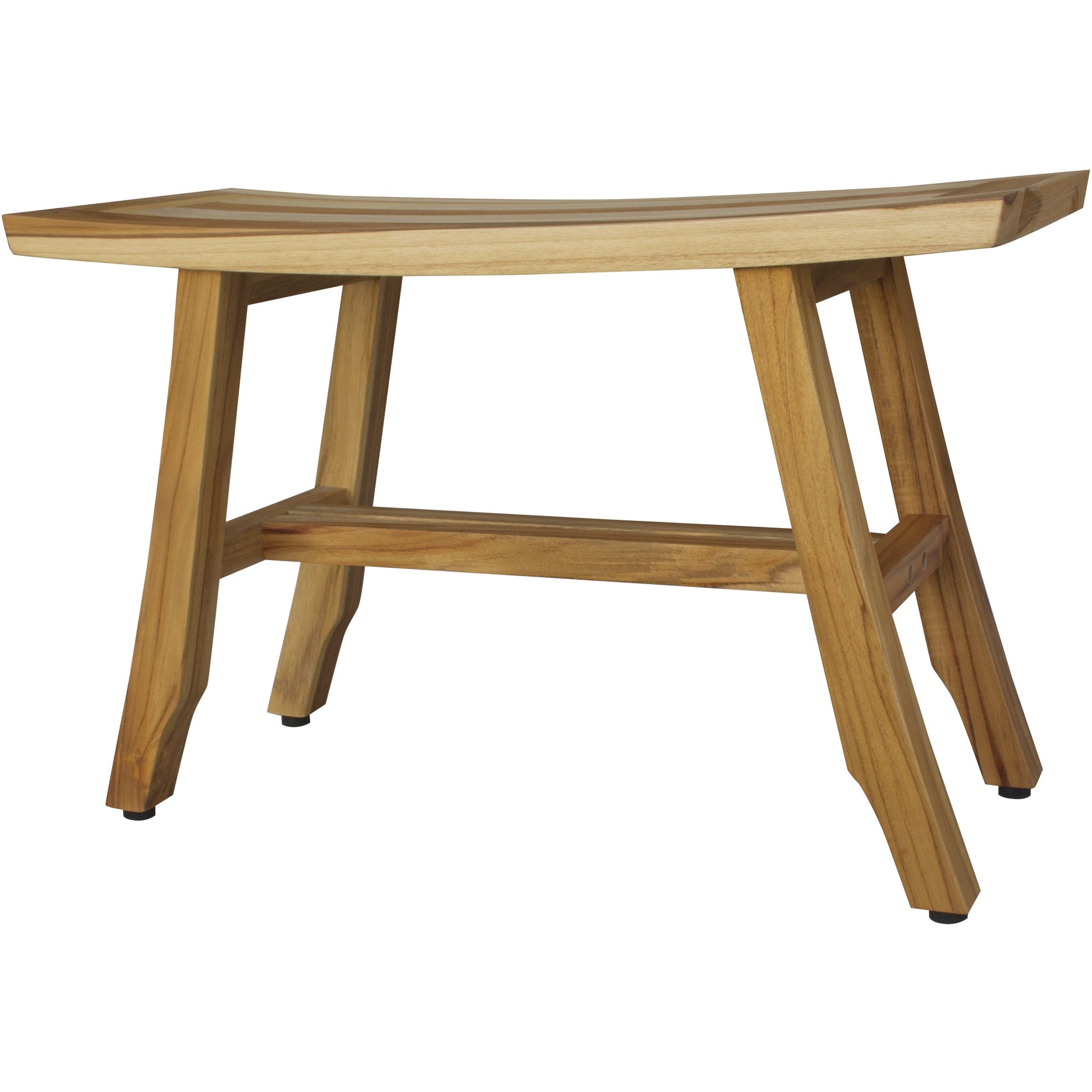 28" Natural Teak Rectangular Shower Bench-Shower Benches-DECOROLALA