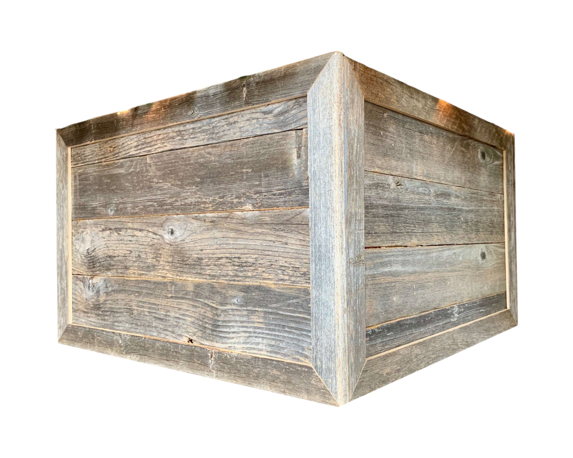 28" Natural Weathered Gray Plank Christmas Tree Collar-Sculptures-DECOROLALA