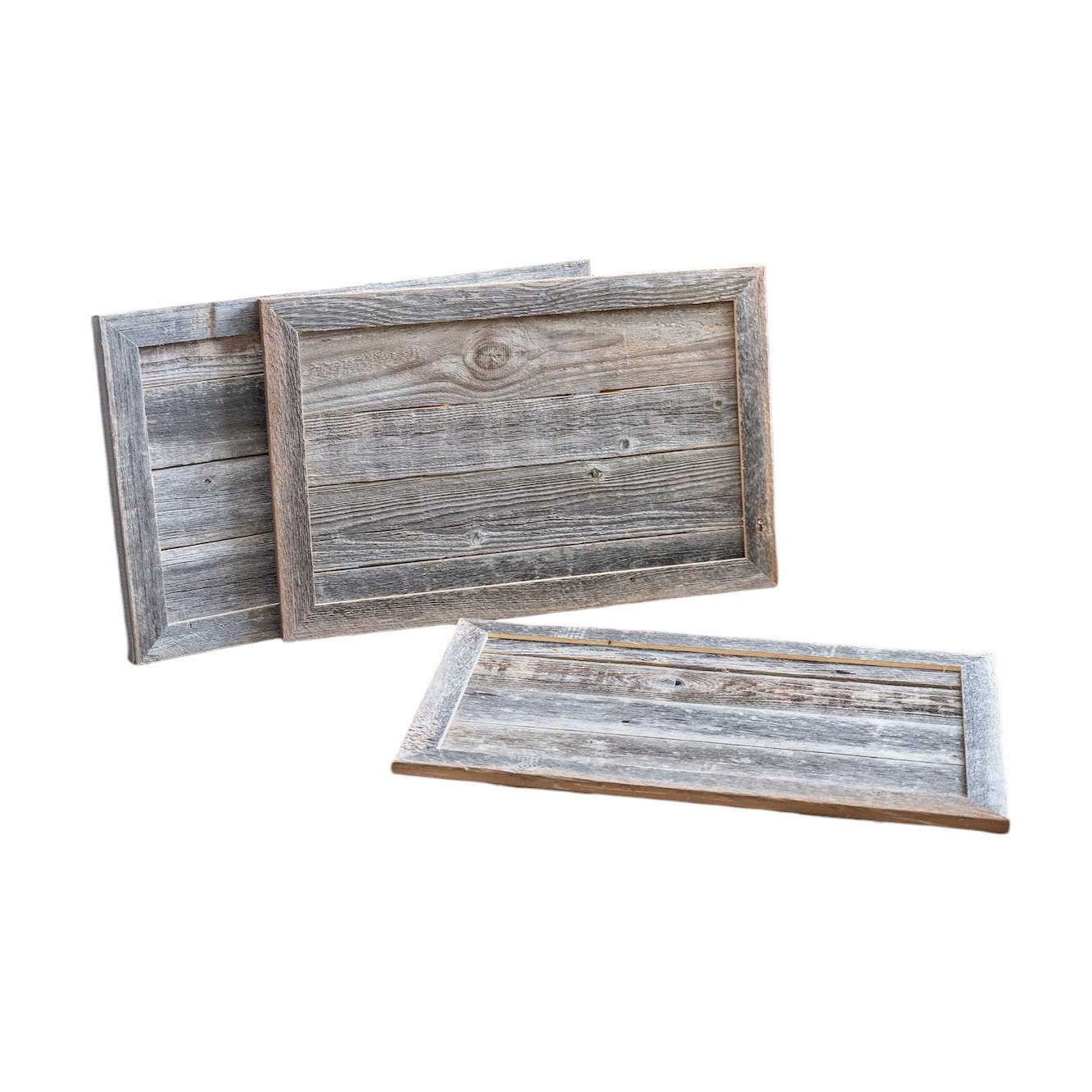 28" Natural Weathered Gray Plank Christmas Tree Collar-Sculptures-DECOROLALA