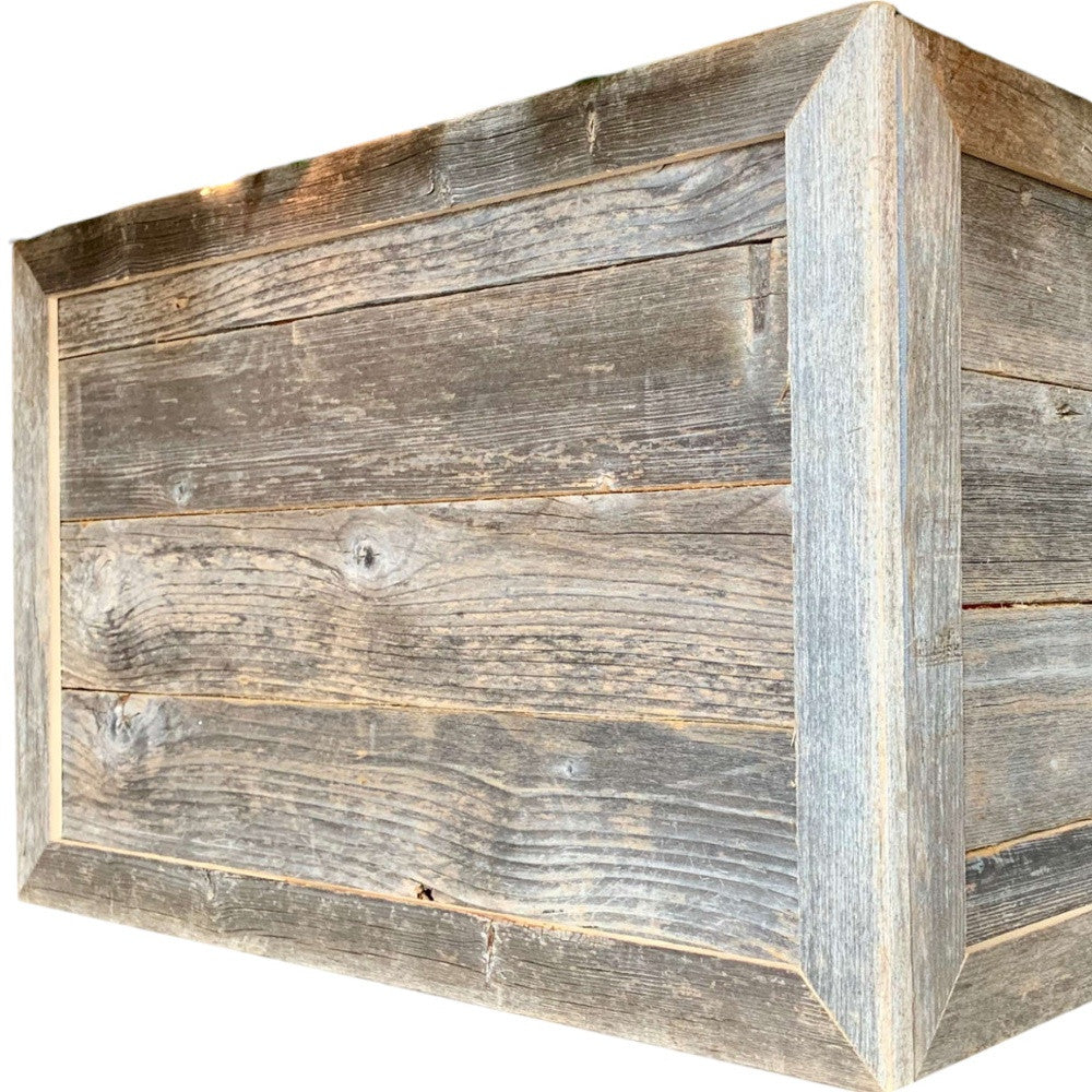 28" Natural Weathered Gray Plank Christmas Tree Collar-Sculptures-DECOROLALA