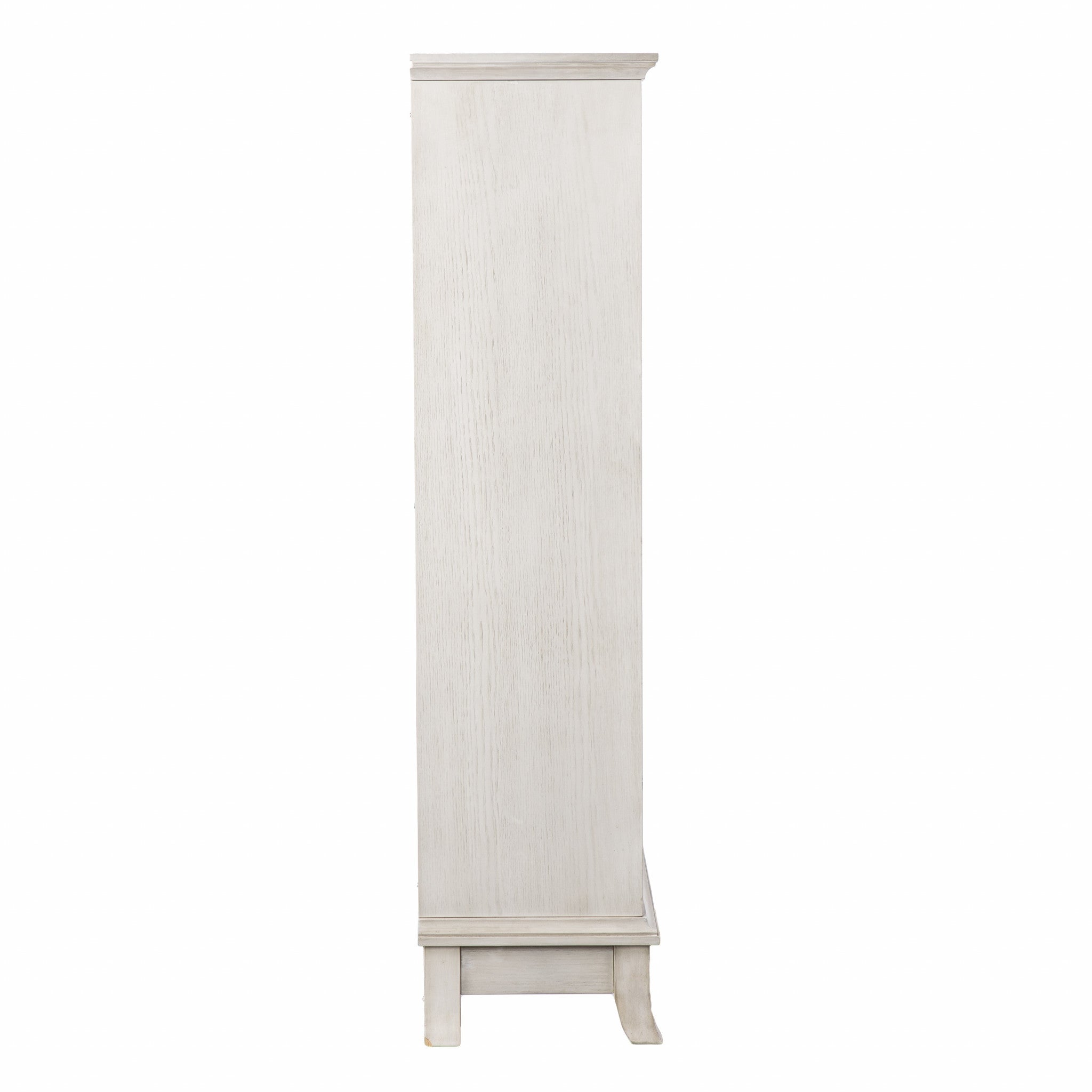 28" White Standard Accent Cabinet With Eight Shelves-Cabinets-DECOROLALA