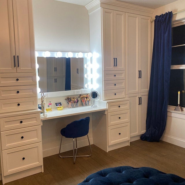 28" White Wood Framed Accent Mirror-Mirrors-DECOROLALA