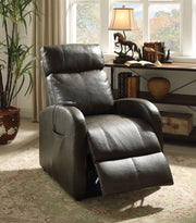 28" X 37" X 40" Dark Gray Pu Recliner With Power Lift-Recliners-DECOROLALA
