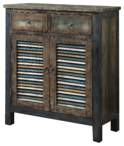 32" Saddle Brown Solid Wood Console Table-Console Tables-DECOROLALA