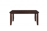 48" Dark Brown Dining Table-Dining Tables-DECOROLALA