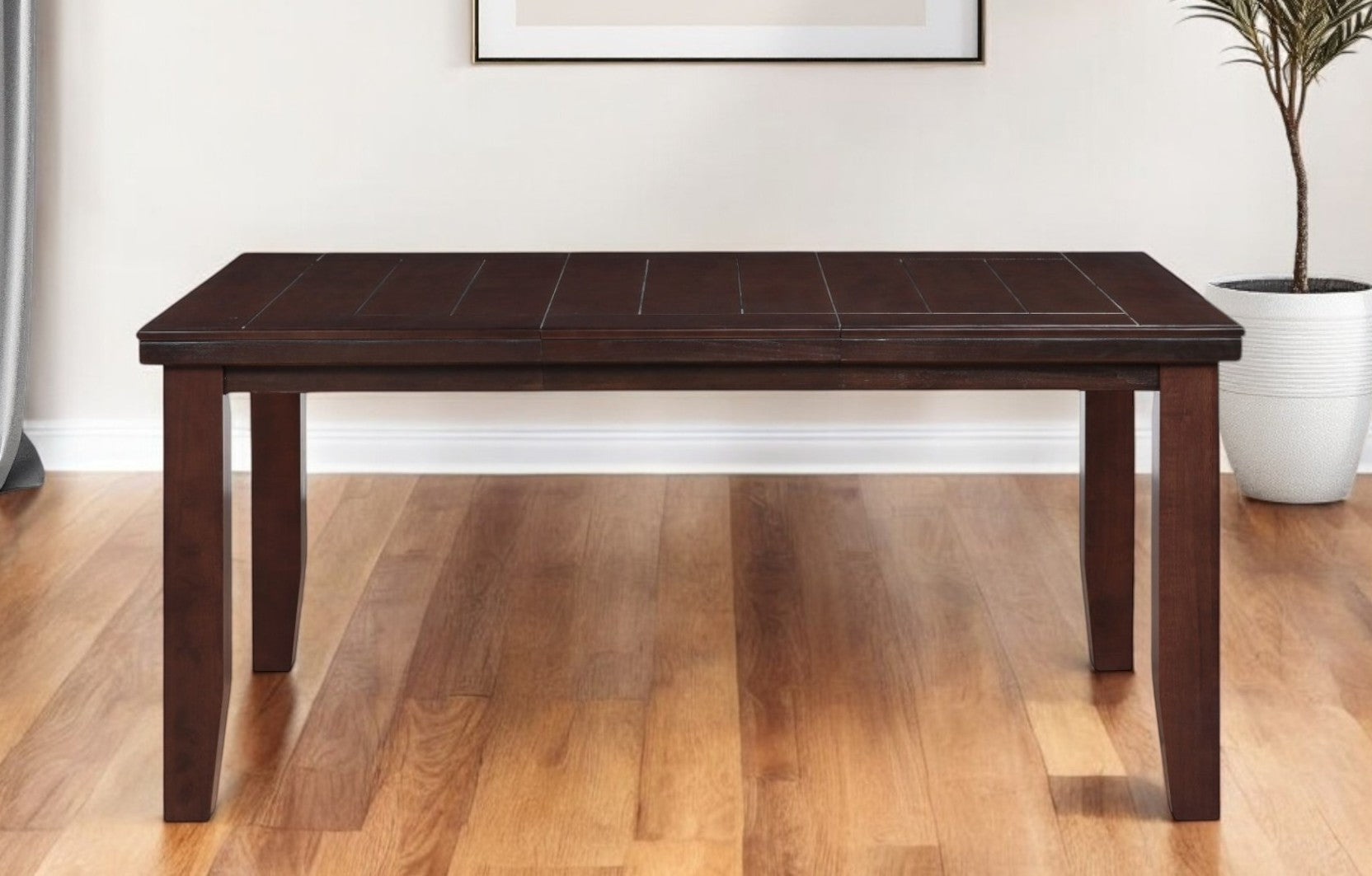 48" Dark Brown Dining Table-Dining Tables-DECOROLALA
