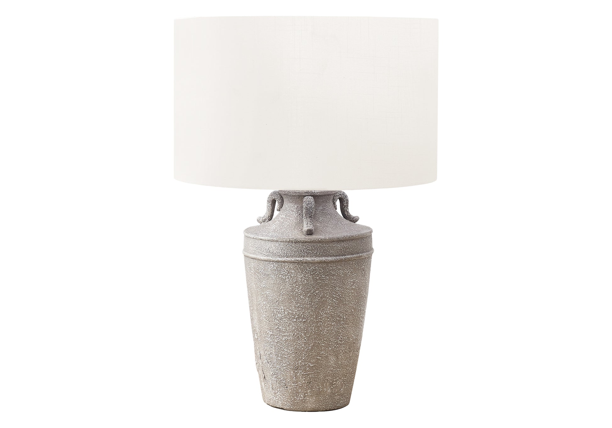 28"H Beige Ceramic Table Lamp with 3-Way Switch-Lighting-DECOROLALA