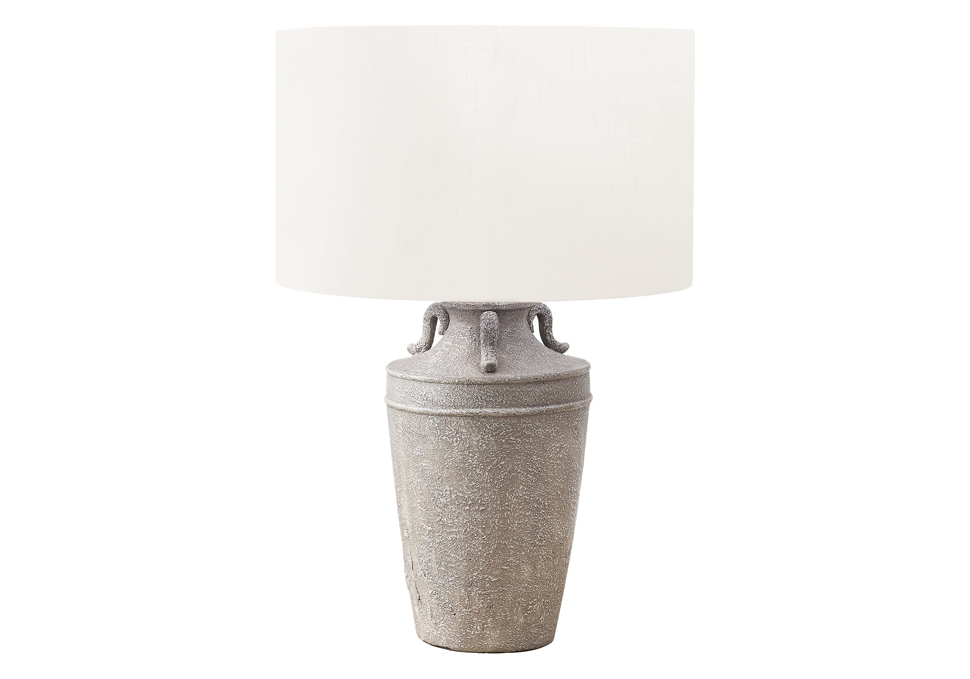 28"H Beige Ceramic Table Lamp with 3-Way Switch-Lighting-DECOROLALA