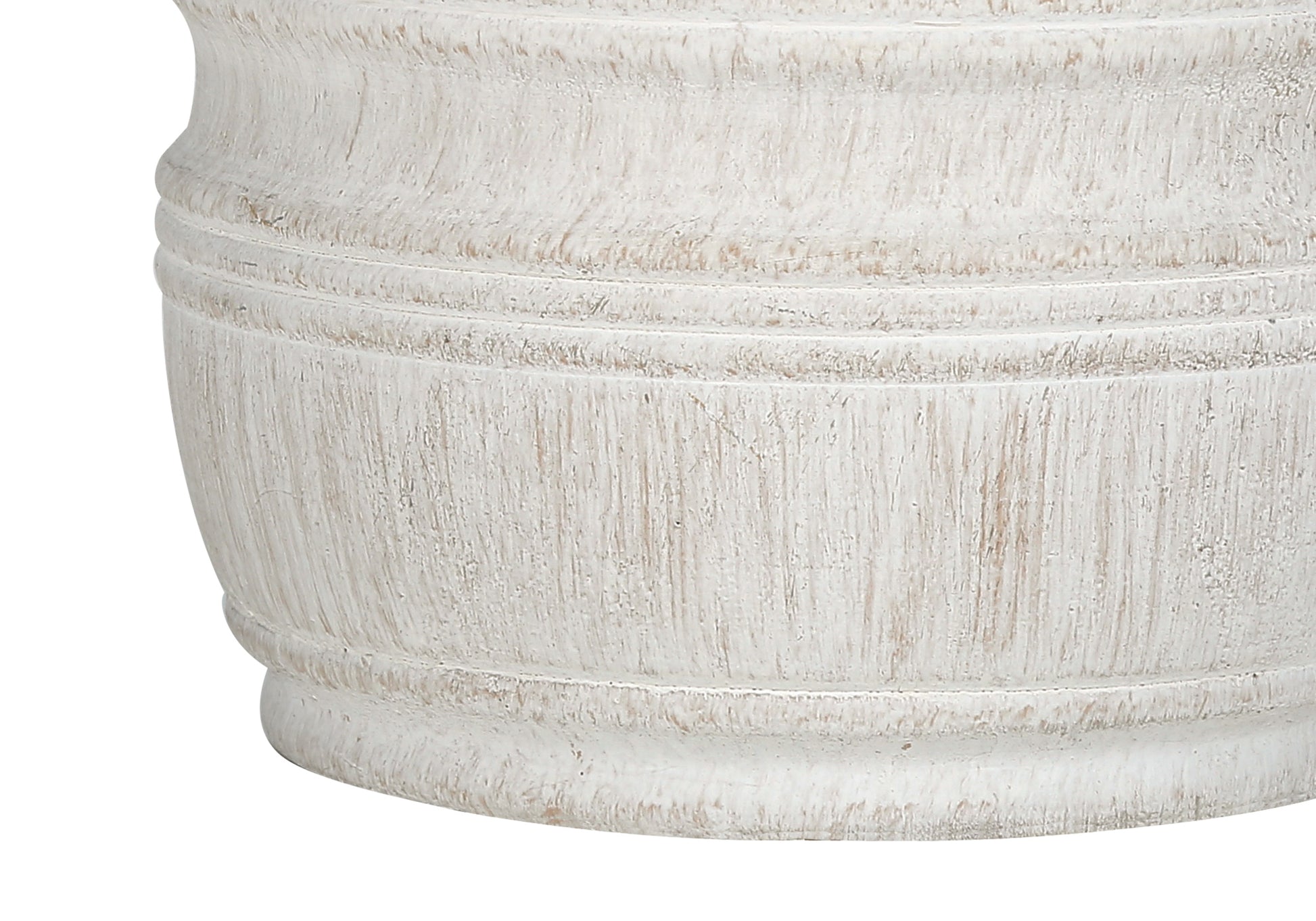 28"H Table Lamp Cream Resin Ivory Shade-Lighting-DECOROLALA