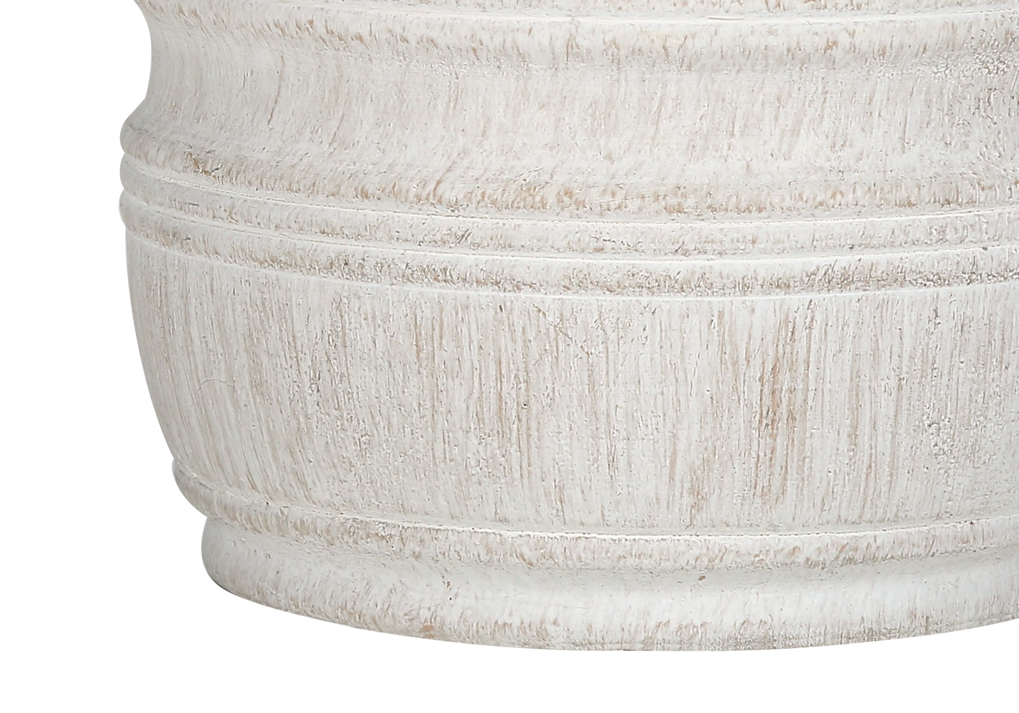 28"H Table Lamp Cream Resin Ivory Shade-Lighting-DECOROLALA