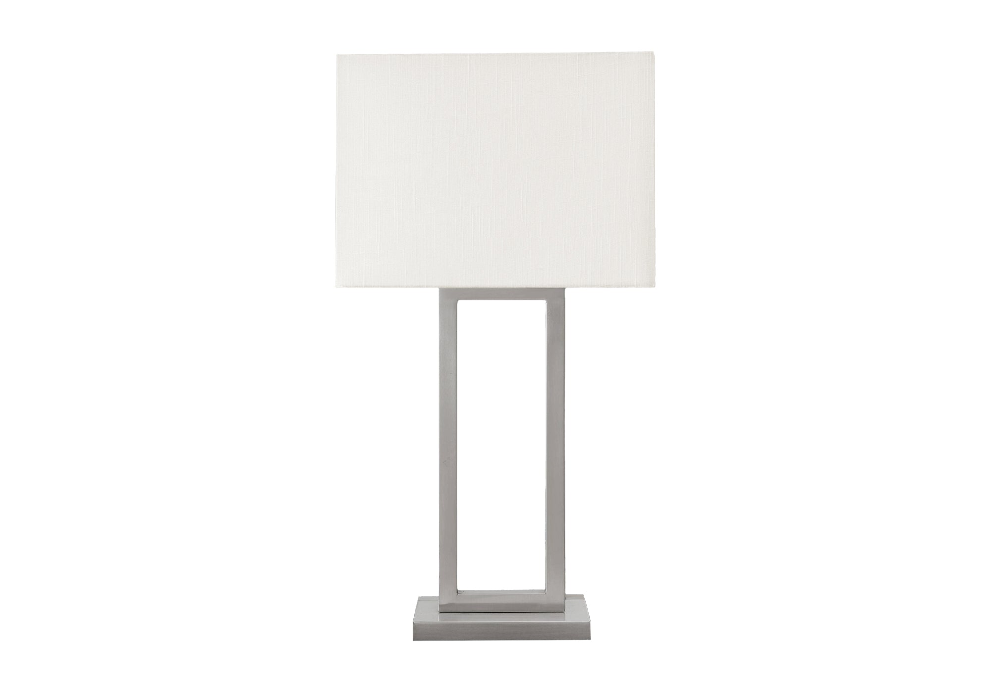 28"H Table Lamp with USB Port - Black Metal/Ivory Shade-Lighting-DECOROLALA