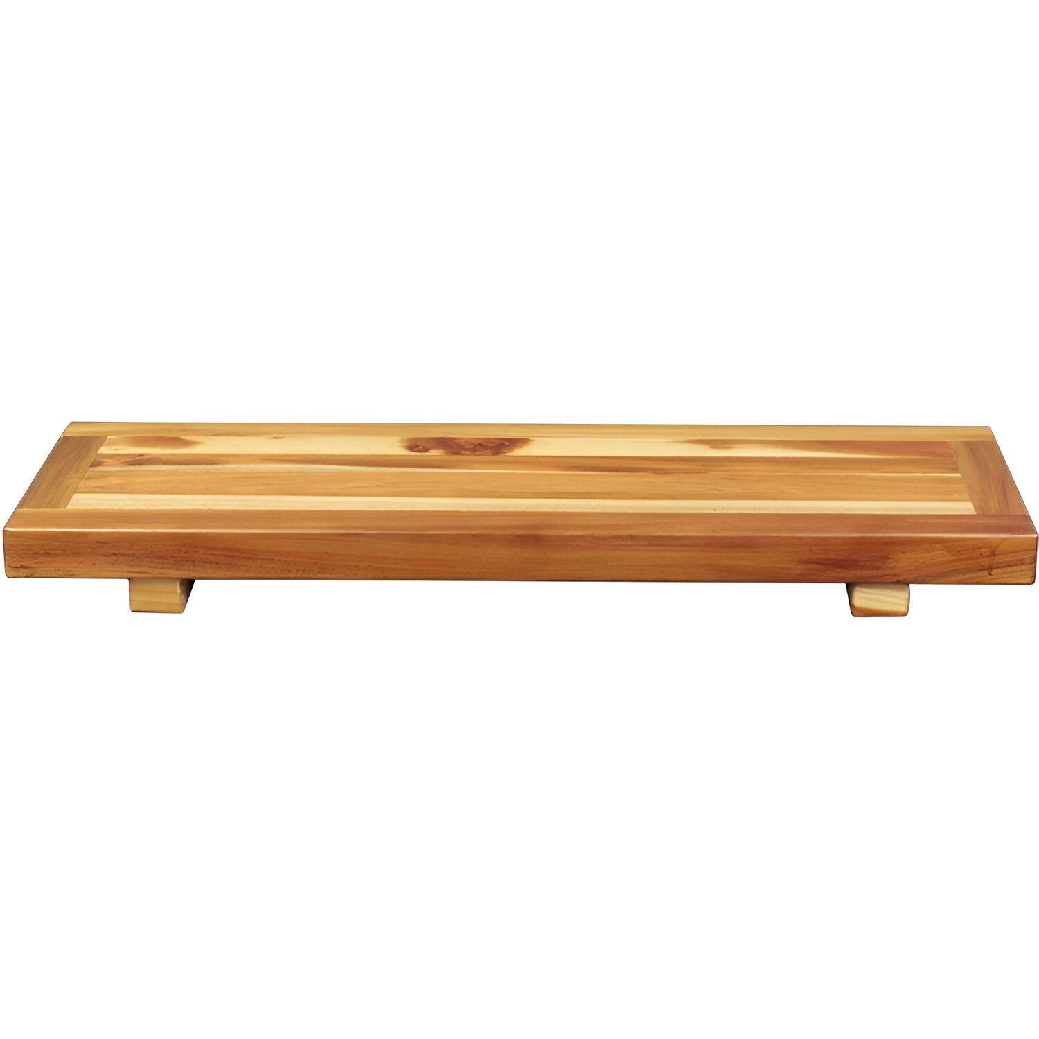 29" Natural Teak Wood Bath Tray And Seat-Shower Benches-DECOROLALA
