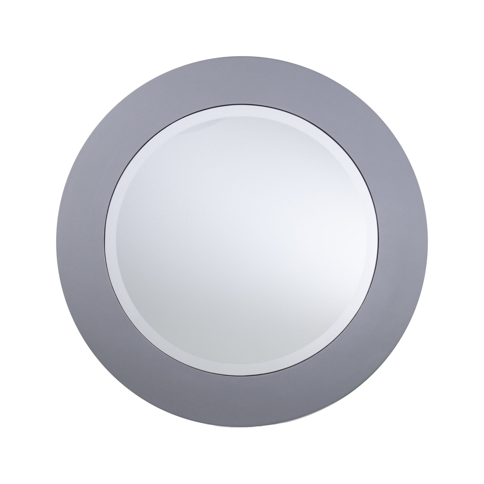 29" Silver Mirrored And Metal Round Mirrored Coffee Table-Coffee Tables-DECOROLALA