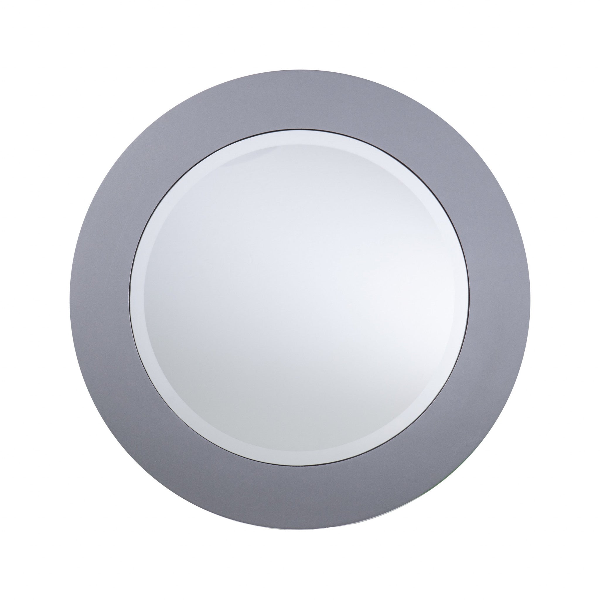 29" Silver Mirrored And Metal Round Mirrored Coffee Table-Coffee Tables-DECOROLALA