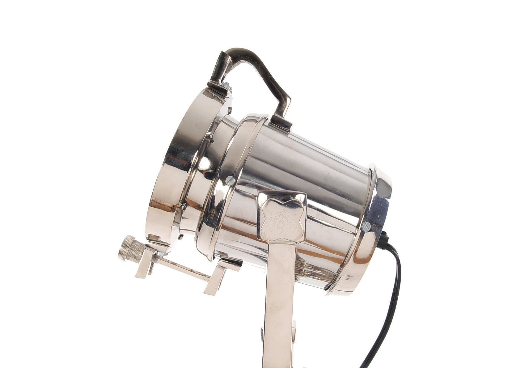 29" Silver Tripod With Metal Novelty Shade-Floor Lamps-DECOROLALA