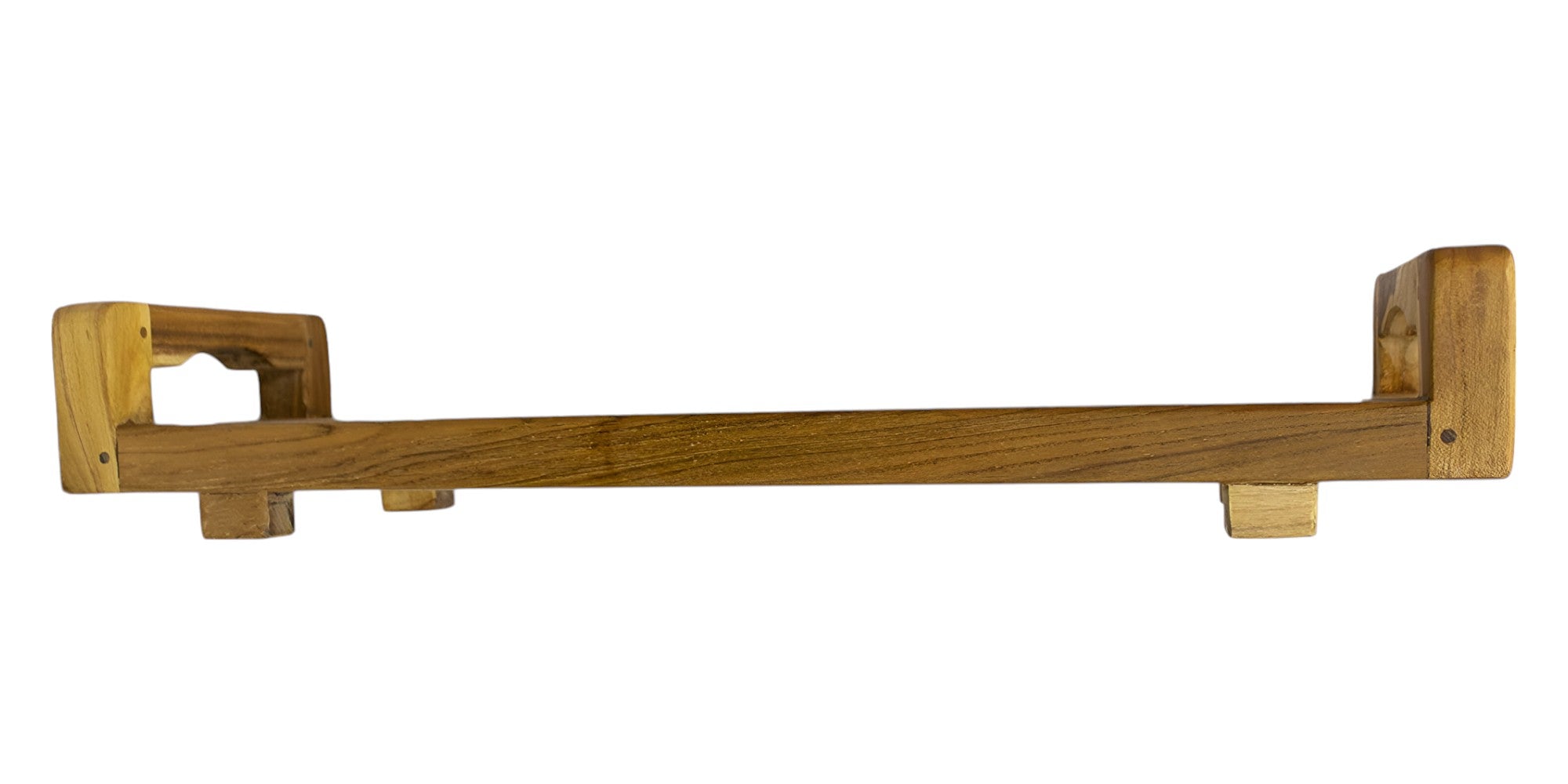 29"W Natural Teak Bath Tray and Seat with Handles-Shower Benches-DECOROLALA