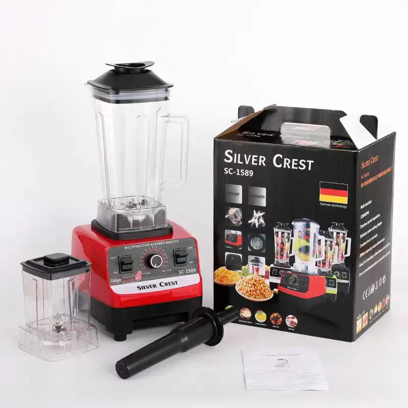 2L Electric Fruit & Food Blender - 15-Speed with Automatic Pulp Ejection-Food Mixers & Blenders-DECOROLALA