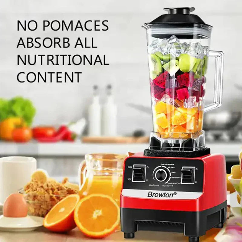 2L Electric Fruit & Food Blender - 15-Speed with Automatic Pulp Ejection-Food Mixers & Blenders-DECOROLALA