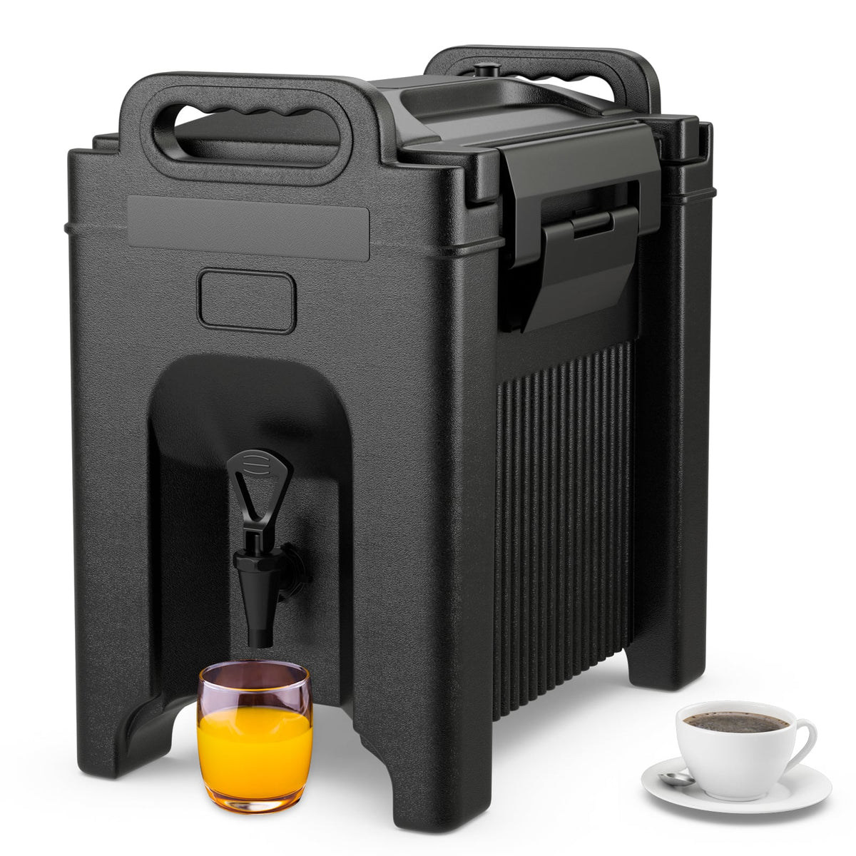 2.5 Gallon Insulated Beverage Server Dispenser-Black-Water Dispensers-DECOROLALA