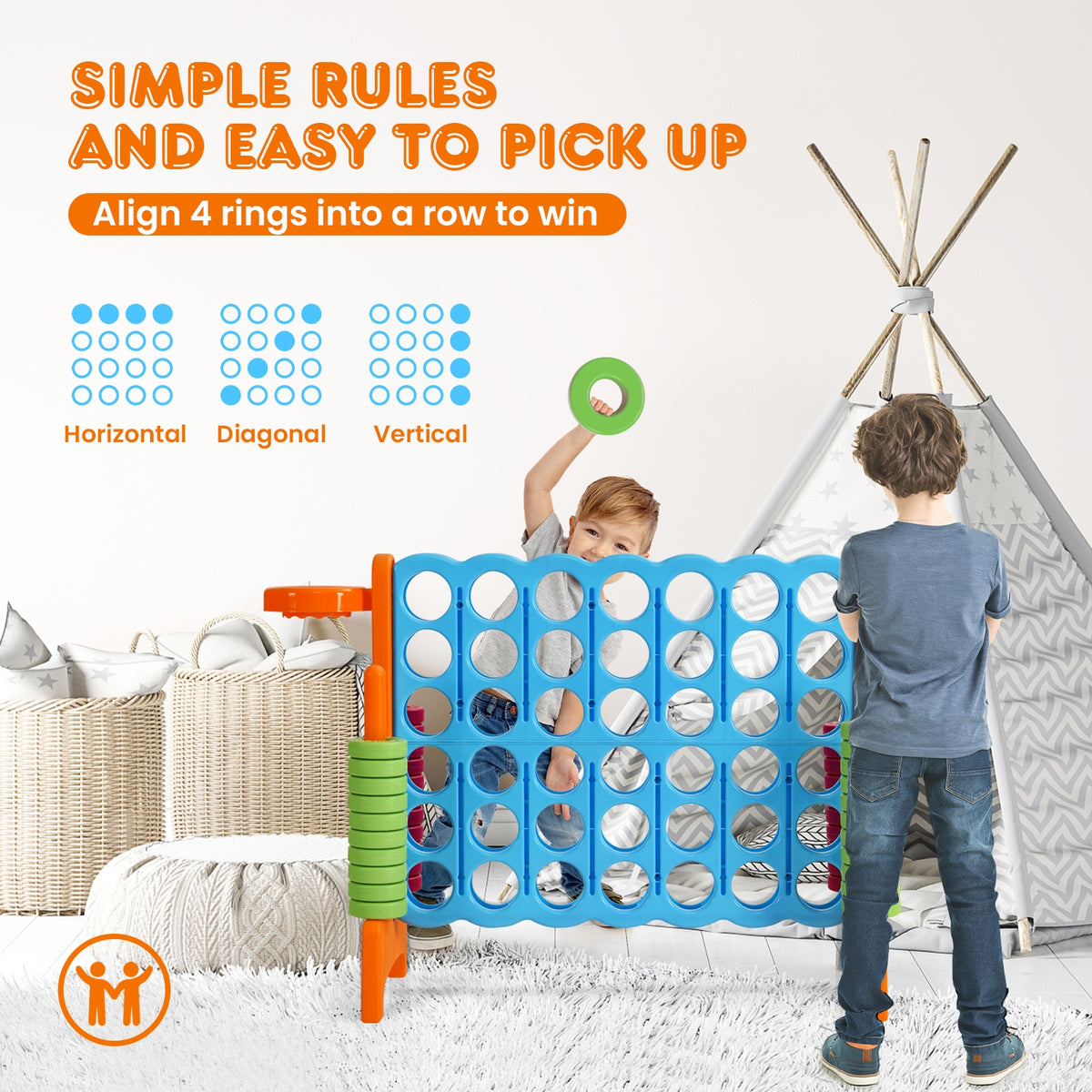 2.5ft 4-to-Score Giant Game Set