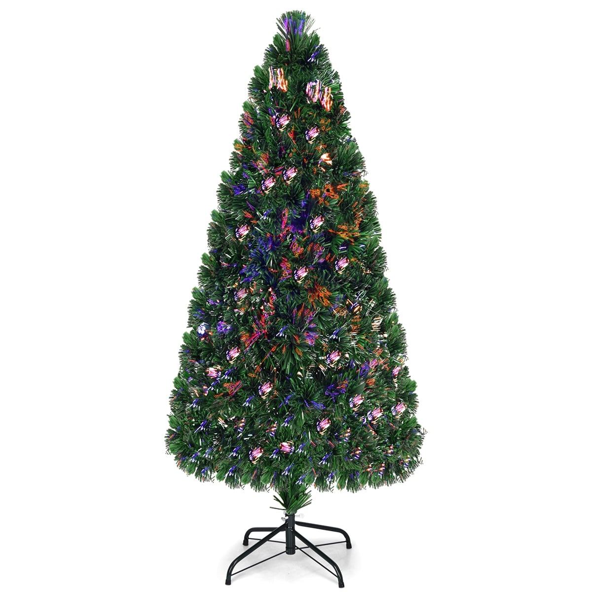 3' / 4' / 5' / 6' Fiber Optic Artificial PVC Christmas Tree-6 ft-Christmas Trees-DECOROLALA