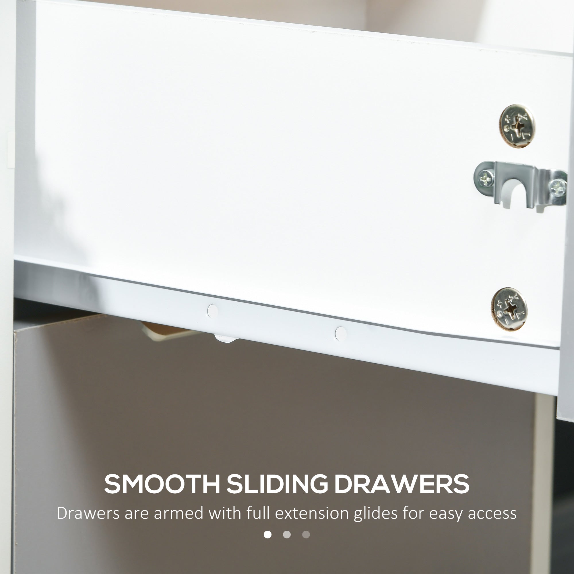 3 Drawer File Cabinet with Wheels, Vertical Filing Cabinet with Lock, Grey-Office Products > Office Furniture > Office Cabinets & Cupboards-DECOROLALA