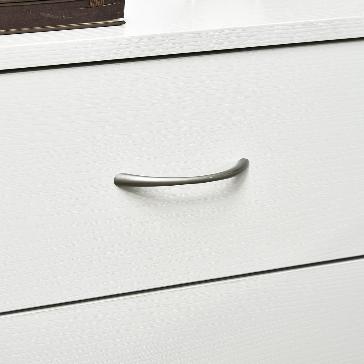 3-Drawer Modern Wood Nightstand - White 22.8" H-Home Furnishings > Bedroom Furniture > Bedside Tables-DECOROLALA