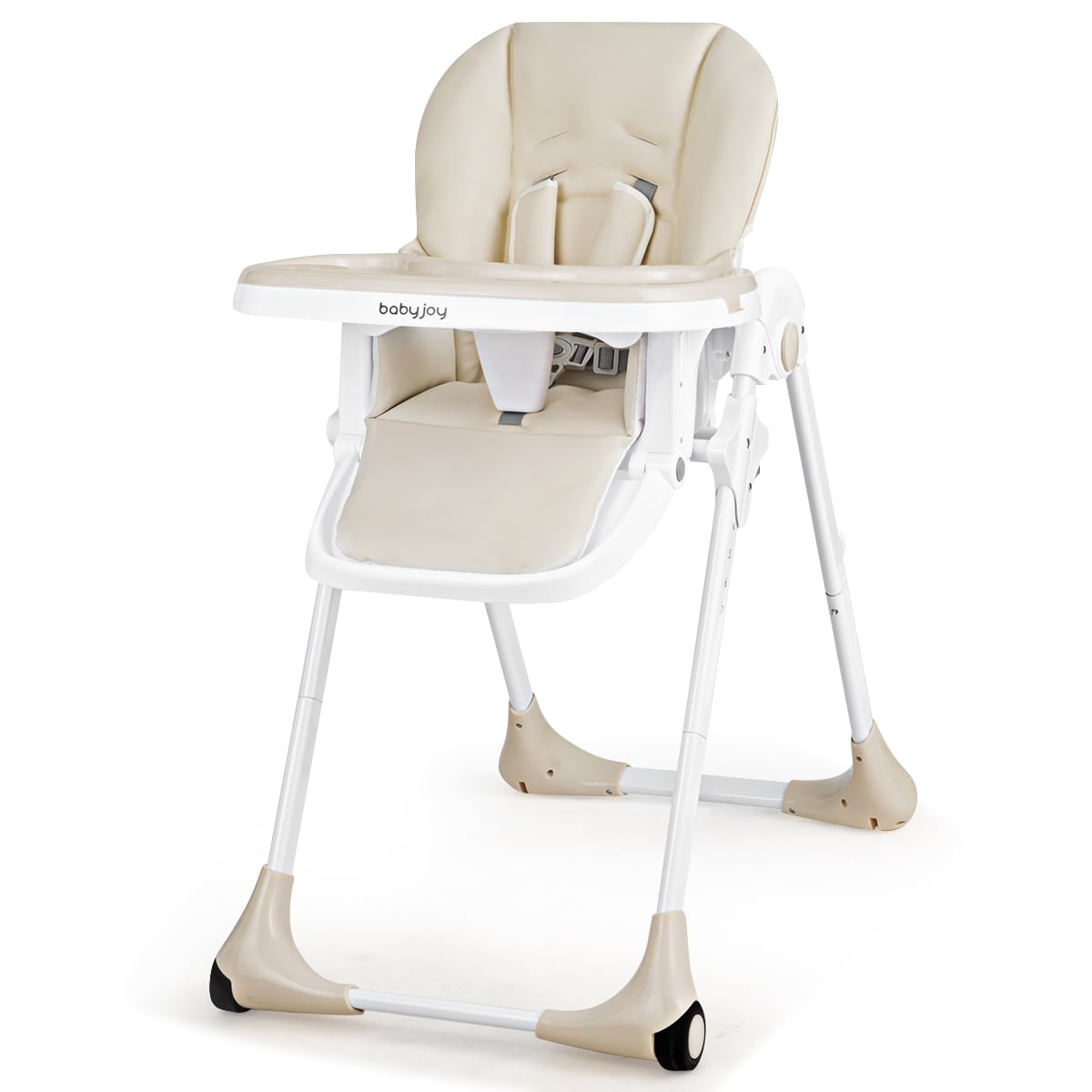 3-In-1 Convertible Baby High Chair for Toddlers-Beige-High Chairs-DECOROLALA