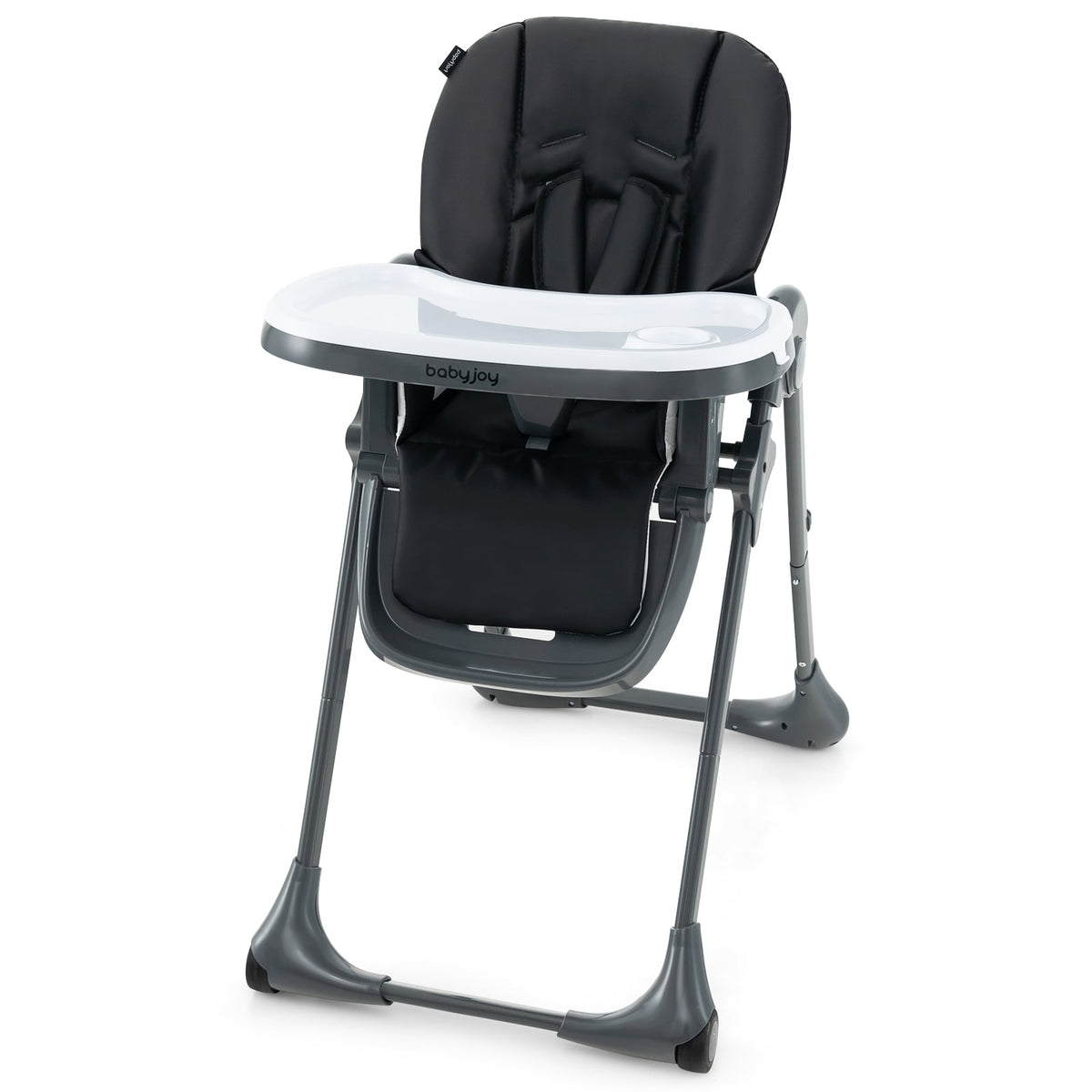 3-In-1 Convertible Baby High Chair for Toddlers-Black-High Chairs-DECOROLALA