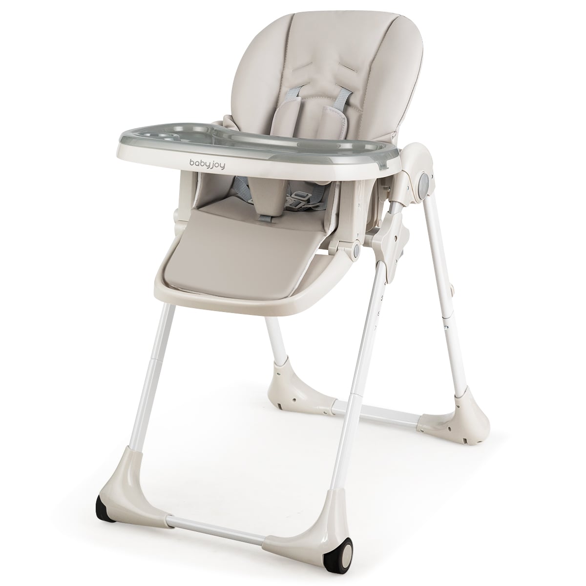 3-In-1 Convertible Baby High Chair for Toddlers-Gray-High Chairs-DECOROLALA