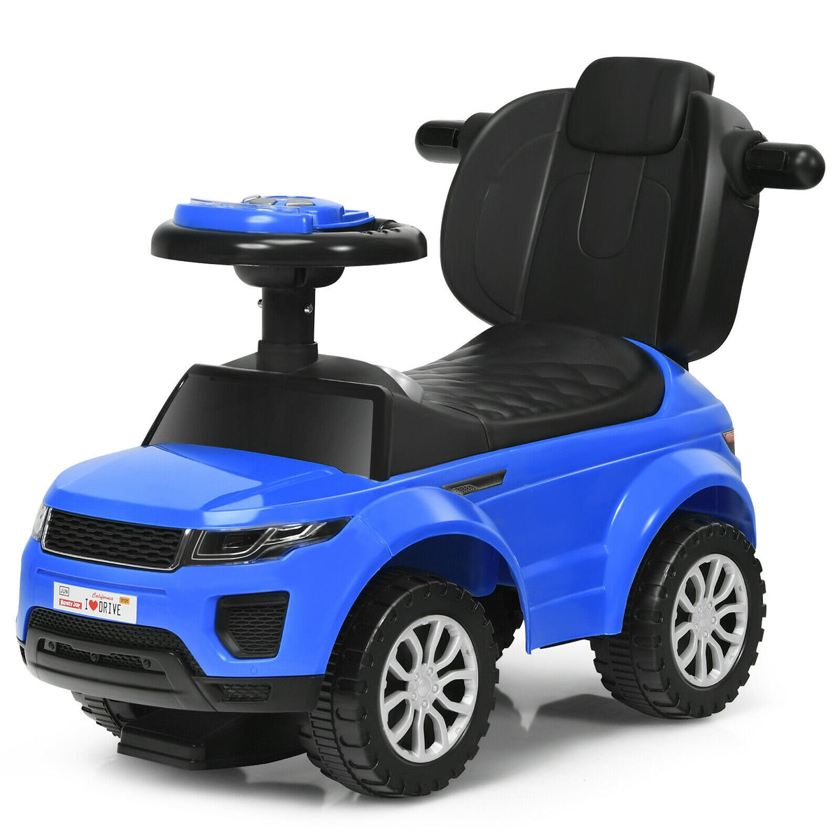 3 In 1 Ride on Push Car Toddler Stroller Sliding Car with Music