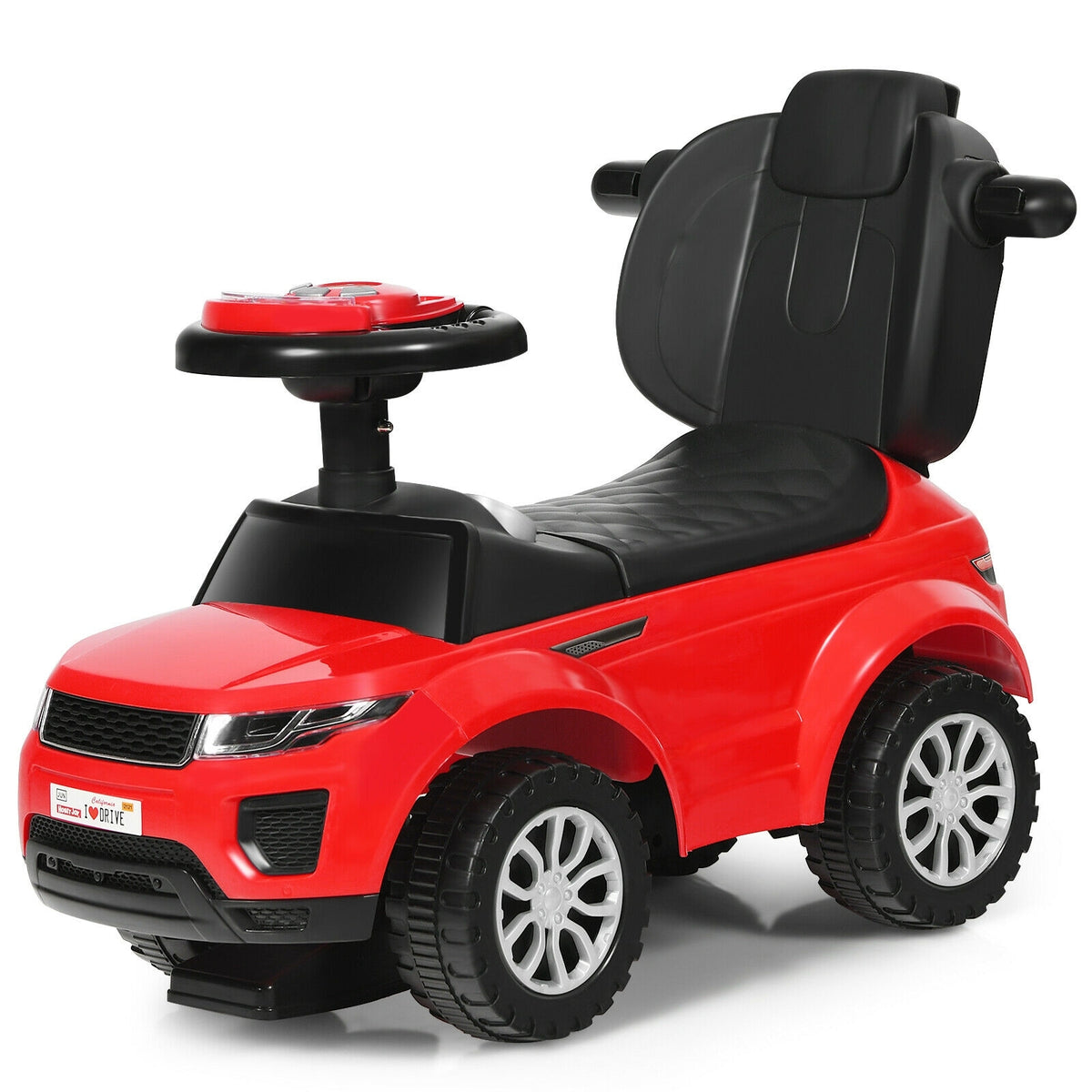 3 In 1 Ride on Push Car Toddler Stroller Sliding Car with Music