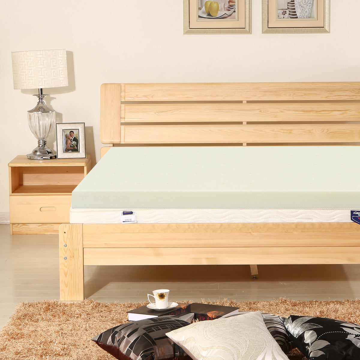 3-Inch Bed Mattress Topper Air Cotton for All Night’s Comfy Soft Mattress Pad-Twin Size-Mattresses-DECOROLALA