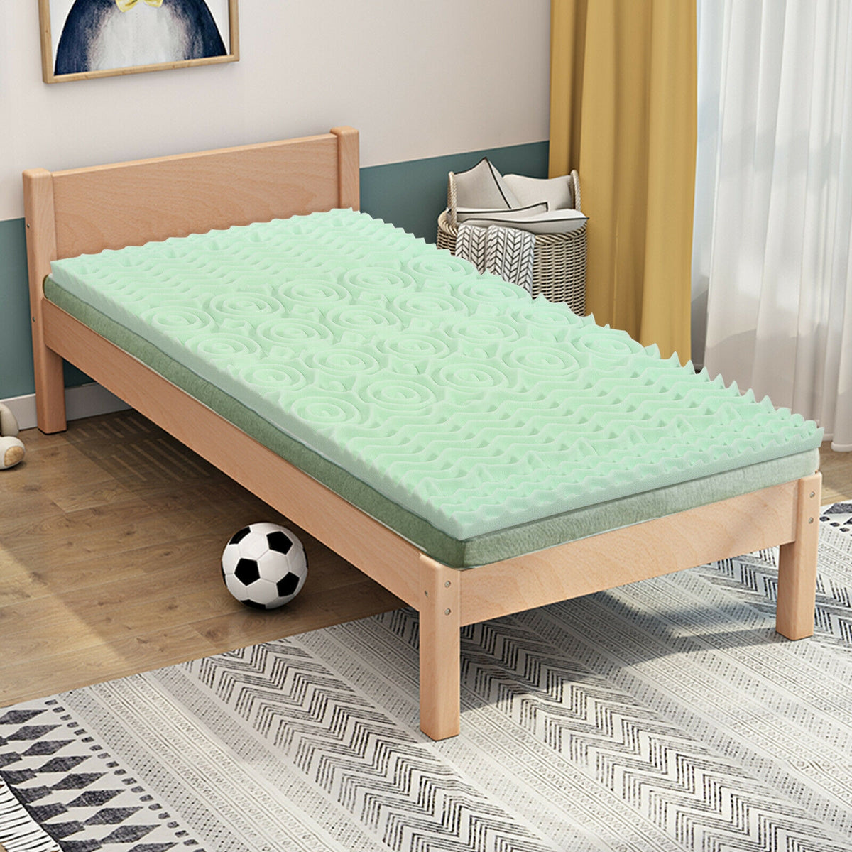 3 Inch Comfortable Mattress Topper Cooling Air Foam-Twin Size-Mattresses-DECOROLALA