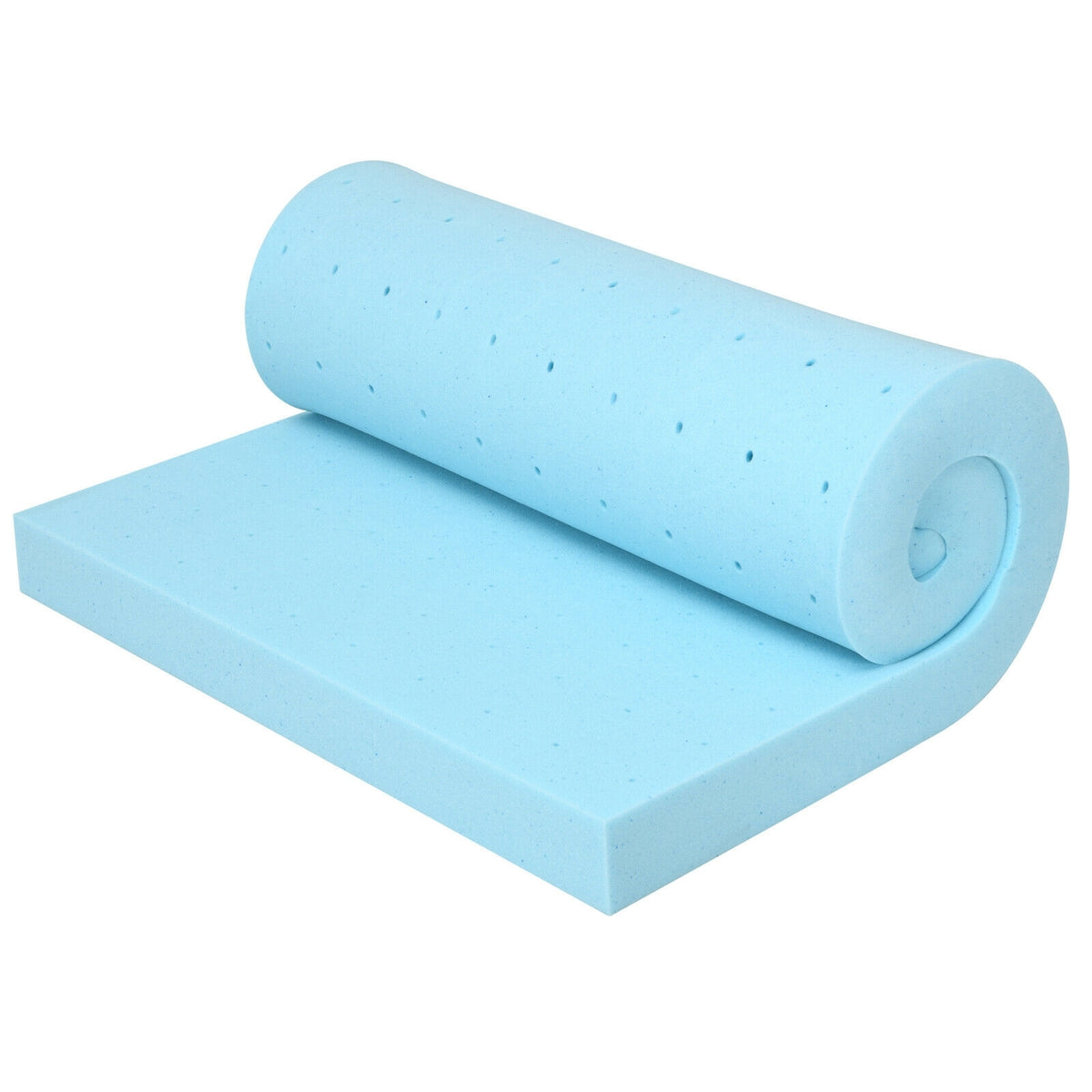 3 Inch Gel-Infused Cooling Bed Topper for All-Night Comfy-80 x 60 inch-Mattresses-DECOROLALA