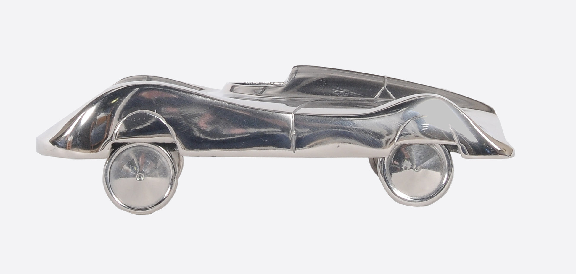 3" Nickel Aluminum Hand Painted Model Car Tabletop Sculpture-Sculptures-DECOROLALA