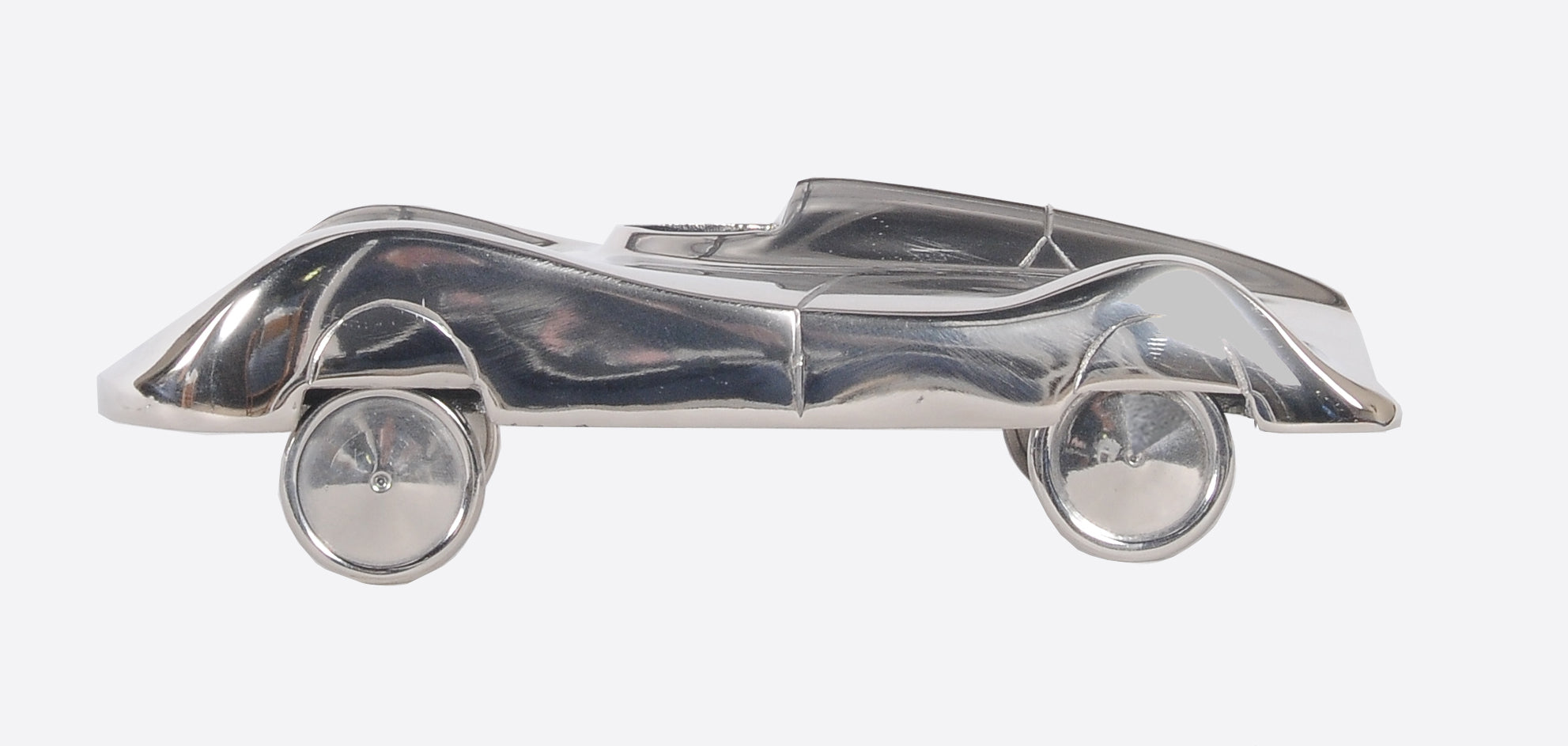3" Nickel Aluminum Hand Painted Model Car Tabletop Sculpture-Sculptures-DECOROLALA