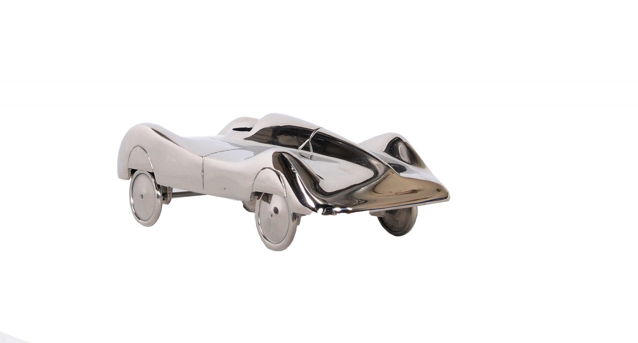 3" Nickel Aluminum Hand Painted Model Car Tabletop Sculpture-Sculptures-DECOROLALA
