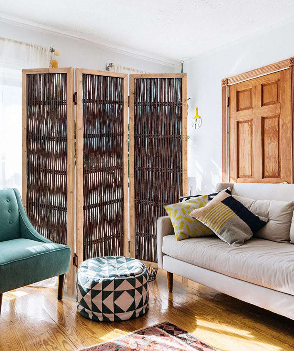 3 Panel Kirkwood Room Divider With Interconnecting Branches Design-Room Dividers-DECOROLALA