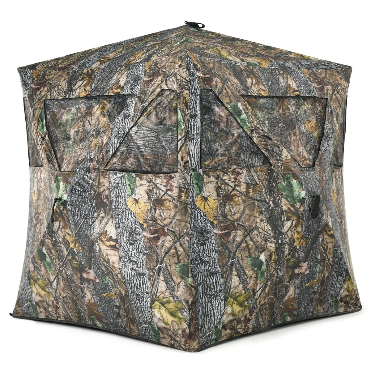 3 Person Portable Pop-Up Ground Hunting Blind with Tie-downs-Tents-DECOROLALA