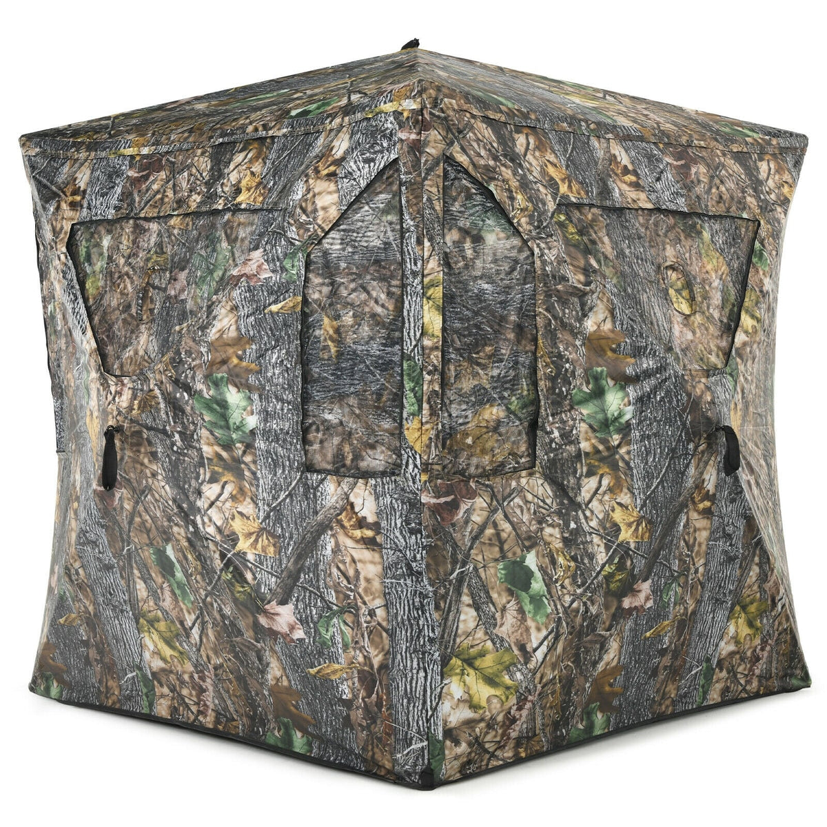 3 Person Portable Pop-Up Ground Tent with Gun Ports and Carrying Bag-Tents-DECOROLALA