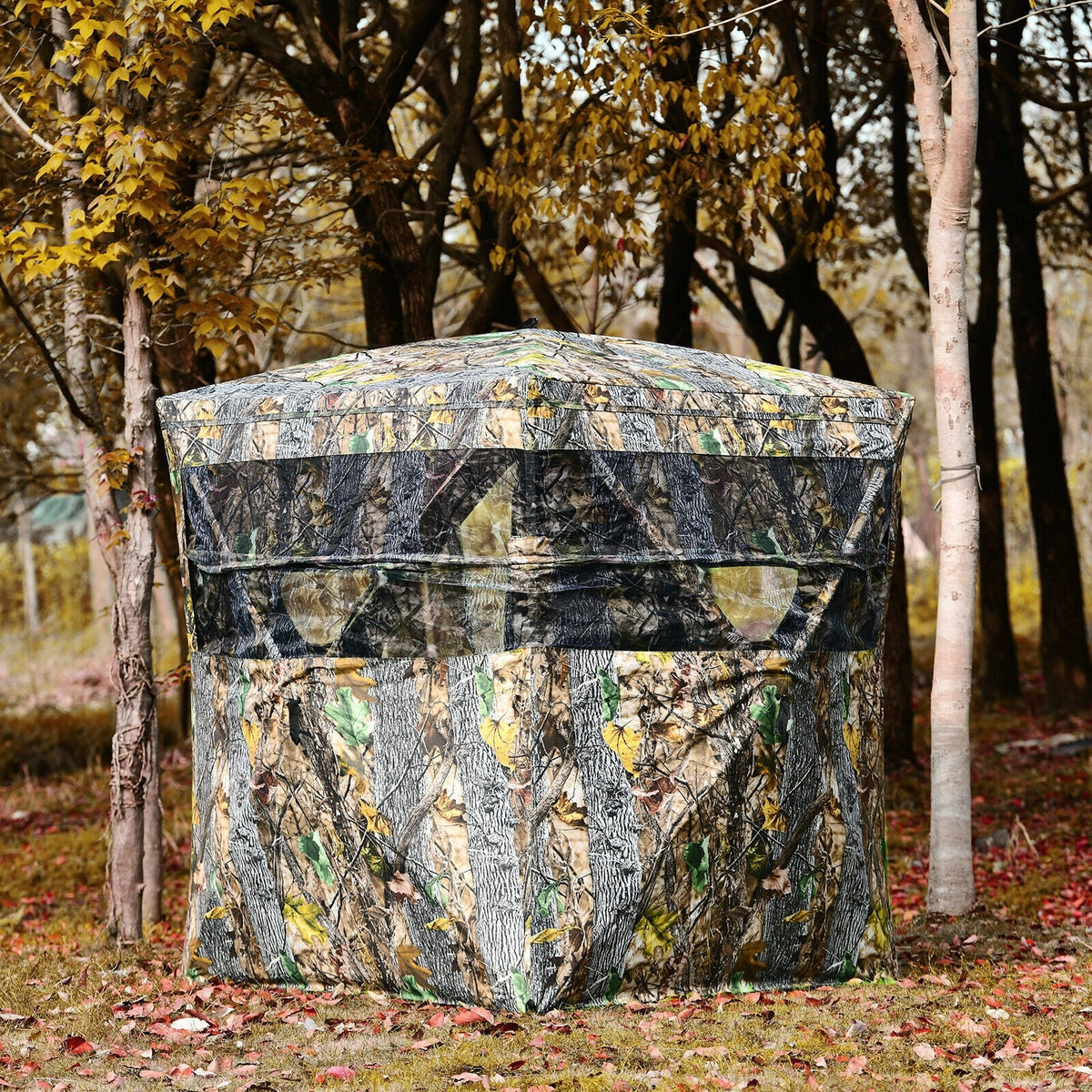 3 Person Portable Surround View Tent with Slide Mesh Window-Tents-DECOROLALA