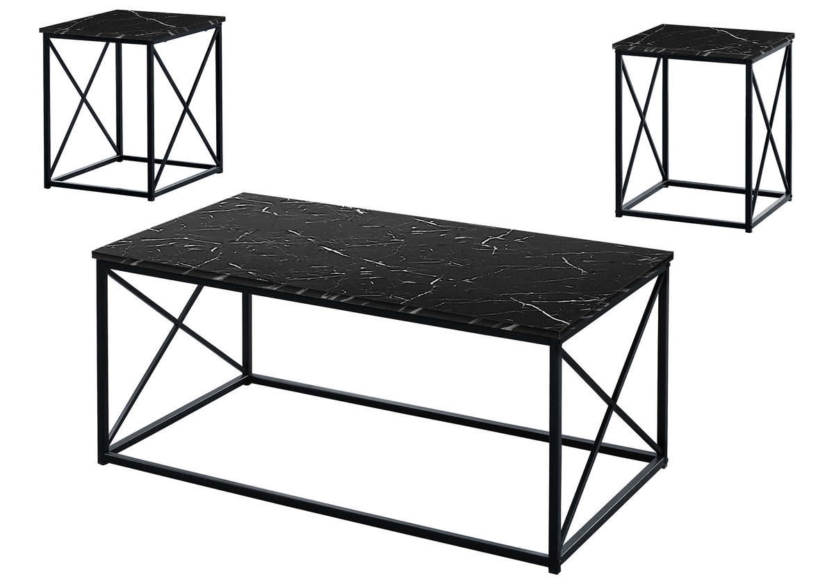 3-Piece Coffee Table Set with End Tables, Taupe Wood-Table Sets-DECOROLALA