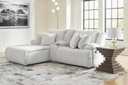 3-Piece Reclining Sectional Sofa Chaise - Alloy-Reclining Sectionals-DECOROLALA